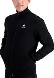 Le Coq Sportif Sweatshirt Heren Zwart Katoen Lange Mouw Effen Herfst/Winter 2024