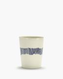 Serax Ottolenghi Feast Theekop Wit/Blauw 8 cm 4 stuks