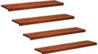 vidaXL Traplopers 4 st 120 x 25 x 2 cm Bruin Massief beukenhout