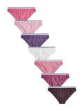Next - Dames - Set van 7 katoenen Brazilian slips met logo - Roze