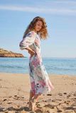 DIDI Robe Femme Dizzy Bitmap Print Blanc Taille 46