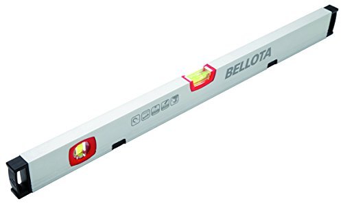 Bellota Belota 50101 M-50 Waterpas, 50 cm, stalen buis met flacon gevoeligheid van 0,5 mm/m en sterke magneten