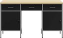 vidaXL Werkbank met opbergruimte, 3 stuks, noir, en bois et acier