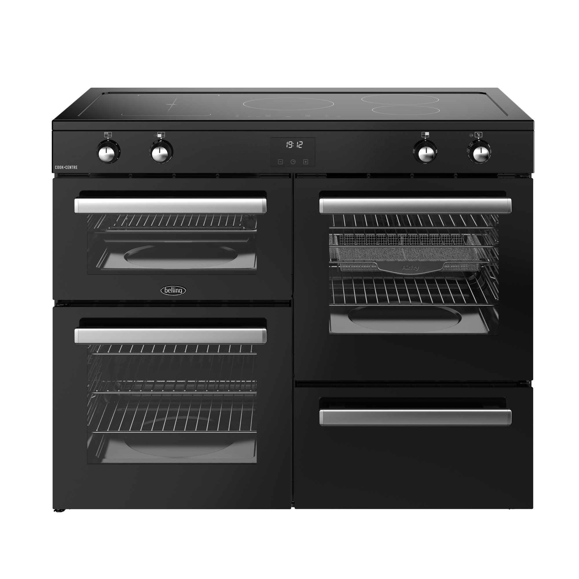 Belling 444411807 - Range Cooker - Electric - Induction Hob - Black