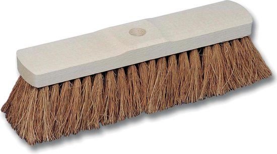 Merkloos Kokosborstel in ongelakt hout - 60 cm - Merkloos
