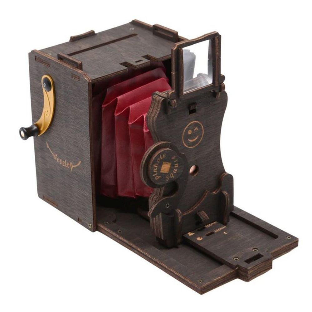 JollyLook Pinhole SQUARE Instant Film Camera - Brown
