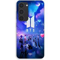 Maniacase Coque Pour Samsung Galaxy S23 Plus BTS groupe symbol army