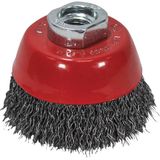 Faithfull Komborstel 60 x M14 x 2 - 0,3 mm gegolfde staaldraad
