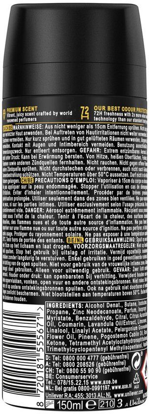 Axe Deodorant Bodyspray Peach Infusion - 150 ml