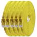 1aTTack.de 3.0m CAT6 Platte Ethernetkabel RJ45 1000 Mbit, 5 stuks - geel