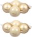Othmar Decorations Kerstballen - 8x - champagne - D10 cm - glas