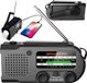 Mozos ER-01 radio solaire avec dynamo - AM/FM, 5000 mAh
