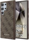 Guess 4G Back Case - Geschikt voor Samsung Galaxy S24 Ultra (S928) - Bruin