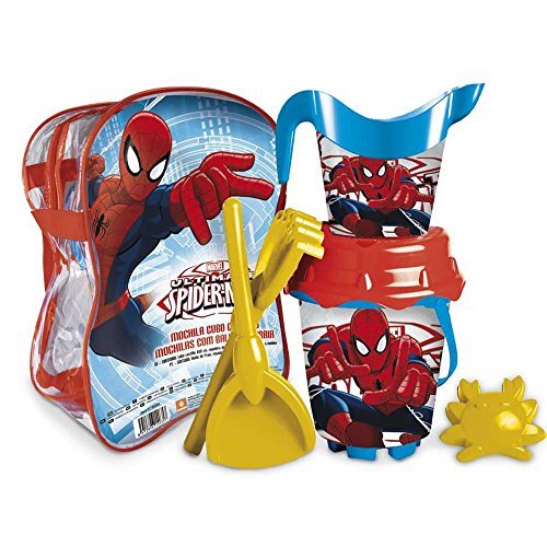 Unice Toys Mondo Toys 28266 Ultimate Spiderman rugzak met emmer in de vorm van een slot