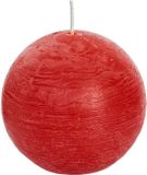 Spaas Bougie rustique - Rouge - 8 cm - 24 heures de combustion