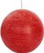 Spaas Bougie rustique - Rouge - 8 cm - 24 heures de combustion
