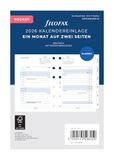 Filofax Kalender Pocket 1Mo/2S tabbed (Duits) 2026