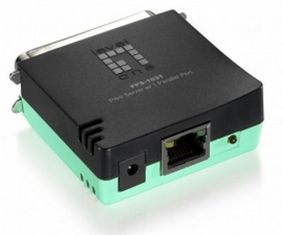 LevelOne FPS-1031 - Print Server - Black, Green