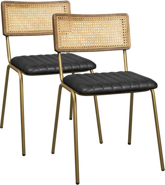 Kaja Collection | Set van 2 eetkamerstoelen Jort