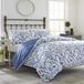 Laura Ashley Home Elise Dekbedovertrek Set, Full/Queen, Medium Blauw