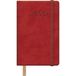 Dohe Kalender 2026, weekoverzicht, zakformaat (8,5 x 13 cm), hardcover van kunstleer, rubberen sluiting, bladwijzer, 12 maanden januari tot december, jaarplanner in het Spaans, Samba-rood