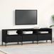 Maison Exclusive - Meuble TV, 150 x 30 x 44,5 cm, noir, aspect chêne
