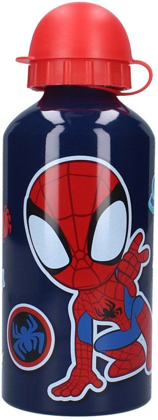 Vadobag Spidey - Schoolbeker en Drinkfles - Blauw - 500ml