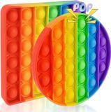 Push and Popp Bubble silicone sensoriel sur - Lot de 2