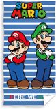 Carbotex Serviette de plage Super Mario - 70 x 140 cm - Coton