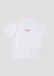 s.Oliver T-shirt Enfants Blanc Coton Manches Courtes Col Rond Uni Casual
