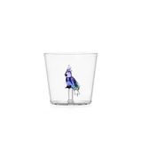 Ichendorf Milano Tumbler Blue Kakadu, collectie Talking Trees, 30 cl, borosilicaatglas, handgemaakt