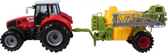 Gearbox Tractor Speelset 2-delig 44 Cm Rood