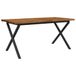 vidaXL Table de salle à manger 160 x 80 x 75 cm Bois d'acacia massif Naturel