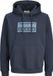 JACK&JONES JCOFUSION BOX SWEAT HOOD Jongens Trui L Katoen/Polyester Outer Space