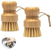 Ibenzoa® Set de brosses créatives en bois pour nettoyage et entretien écologiques