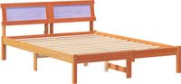 vidaXL Bedframe Wasbruin Massief Grenenhout 140 x 190 cm