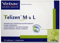 VIRBAC Telizen Antistressmiddel Telizen M/L 100 mg - 30 tabletten