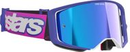 Alpinestars Supertech Vista Crossbril – Fluorpaars / Roze – Blauw spiegel Lens