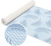 ANRO Badmat Cirkels Blauw 65x260cm