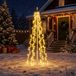 VidaXL Kerstboomverlichting met grondpennen 540 led's warmwit
