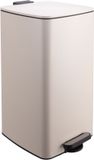 Merkloos / Sans marque Relaxdays Prullenbak - 30 l - beige