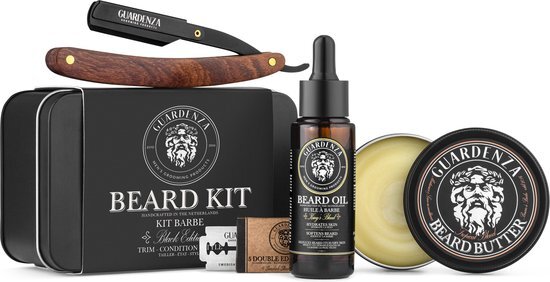 Guardenza Baard Cadeauset - Black edition