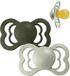 BIBS Supreme Latex Soother - Sage/Hunter Green - 0-6 Months (2 Pack)