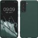 kwmobile telefoonhoesje geschikt voor Samsung Galaxy S21 - Hoesje voor smartphone - Back cover in blauwgroen