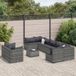 Maison Exclusive - Ensemble de jardin, composé de 10 pièces, avec coussins, gris, en polyrotin