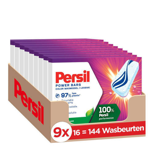 Persil Persil Power Bars - Wasmiddel - Gekleurde Was - voordeelverpakking - 9 x 16 wasbeurten - 144 wasbeurten