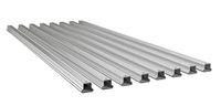 Nordrive Kargo-Rack - set van 8 lage dwarsbalken, Zwart