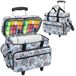 Merkloos Naaimachine trolley tas - 44,5 x 23 x 34,5 cm - Afneembare trolley - Nylon