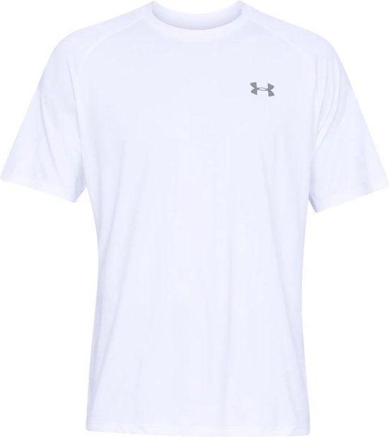 Under Armour UA Tech 2.0 Short Sleeve Tee Heren Sportshirt - Wit - Maat XXL