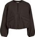 VILA VIBALOU L/S ZIPPER JACKET/TES Dames Puffer Jas Polyester 100% Maat 42 Coffee Bean